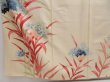 Photo6: 5108T11z960 Vintage Japanese Kimono Silk TSUKESAGE Flower Off-white (6)