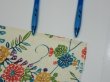 Photo6: 2W03z80  Japanese Kimono Silk  FABRIC Flowers Lime-White 77.6x14.4 (6)
