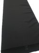 Photo2: 2W04z120  Japanese Kimono Silk  FABRIC Plain Black 81.1x14.6 (2)