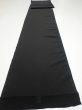 Photo4: 2W04z120  Japanese Kimono Silk  FABRIC Plain Black 81.1x14.6 (4)