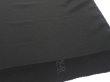 Photo6: 2W04z120  Japanese Kimono Silk  FABRIC Plain Black 81.1x14.6 (6)