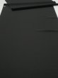 Photo1: 2W05z120  Japanese Kimono Silk  FABRIC Plain Black 77.2x14.6 (1)