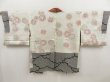 Photo6: 5110T05z490 Vintage Japanese Kimono Silk SHIBORI HAORI Cloud Black (6)