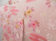 Photo2: 5110T06z500 Vintage Japanese Kimono Silk HAORI Flower Pink (2)