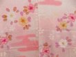 Photo3: 5110T06z500 Vintage Japanese Kimono Silk HAORI Flower Pink (3)