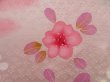Photo4: 5110T06z500 Vintage Japanese Kimono Silk HAORI Flower Pink (4)