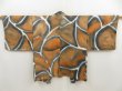 Photo1: 5110T07z560 Vintage Japanese Kimono Silk HAORI  Orange-Brown (1)