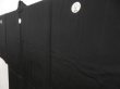 Photo2: 5110T08z730 Vintage Japanese Kimono Silk Men's HAORI Plain Black (2)