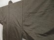 Photo2: 5110T09z620 Vintage Japanese Kimono Silk Men's  Plain Brown-Gray Big size (2)