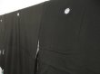 Photo2: 5110T13z1320 Vintage Japanese Kimono Silk TOMESODE Pine Black (2)