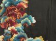 Photo8: 5110T13z1320 Vintage Japanese Kimono Silk TOMESODE Pine Black (8)