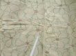Photo8: 5118T07z900 Vintage Japanese Kimono Silk TSUMUGI Flower Off-white (8)