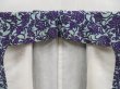 Photo8: 5118T08z510 Vintage Japanese Kimono Silk KOMON Flower Dark purple (8)