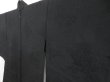 Photo2: 5118T11z270 Vintage Japanese Kimono Silk See through HAORI Flowers Black (2)