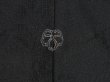 Photo5: 5118T11z270 Vintage Japanese Kimono Silk See through HAORI Flowers Black (5)