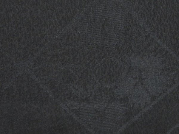 Photo4: 5120T02z310 Vintage Japanese Kimono Silk See through LONG HAORI Black (4)