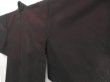 Photo2: 5120T04z260 Vintage Japanese Kimono Silk See through HAORI Plants Black (2)