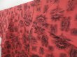 Photo2: 5120T09z830 Vintage Japanese Kimono Silk KOMON Flowers Coral pink (2)