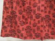 Photo4: 5120T09z830 Vintage Japanese Kimono Silk KOMON Flowers Coral pink (4)