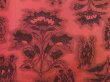 Photo6: 5120T09z830 Vintage Japanese Kimono Silk KOMON Flowers Coral pink (6)