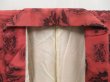Photo7: 5120T09z830 Vintage Japanese Kimono Silk KOMON Flowers Coral pink (7)