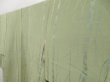 Photo2: 5120T10z850 Vintage Japanese Kimono Silk KOMON Trees Pea Green (2)