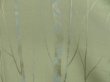 Photo3: 5120T10z850 Vintage Japanese Kimono Silk KOMON Trees Pea Green (3)