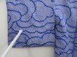Photo6: 5124T01z450 Vintage Japanese Kimono Silk SHIBORI HAORI Cloud Oriental blue (6)