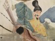 Photo2: 5124T05z480 Vintage Japanese Kimono Silk Men's HAORI Samurai Navy-Gray (2)