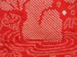Photo3: 5124T08z490 Vintage Japanese Kimono Silk SHIBORI HAORI Dry garden Red (3)