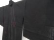 Photo2: 5124T09z250 Vintage Japanese Kimono Silk See through HAORI Flower Black (2)