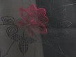 Photo4: 5124T09z250 Vintage Japanese Kimono Silk See through HAORI Flower Black (4)