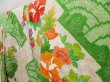Photo2: 5124T10z1100 Vintage Japanese Kimono Silk FURISODE Peony Green (2)
