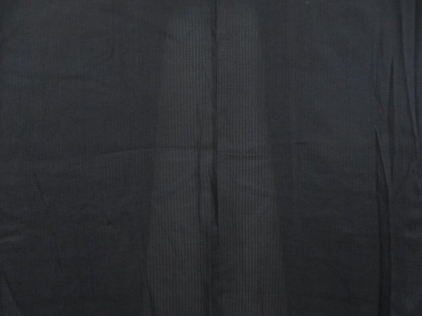 Photo4: 5124T12z340 Vintage Japanese Kimono Silk See through LONG HAORI  Black (4)