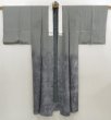 Photo5: 5126T06z430 Vintage Japanese Kimono Silk Men's JUBAN Castle Gray (5)