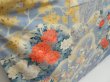 Photo3: 5126T12z1110 Vintage Japanese Kimono Silk FURISODE Peony Dull light blue (3)