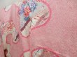 Photo2: 5126T14z990 Vintage Japanese Kimono Silk FURISODE Peony Pink (2)
