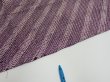 Photo7: 1Z02z60  Japanese Kimono Silk  FABRIC Shibori Dark purple 46.5x13.6 (7)