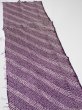 Photo3: 1Z05z40  Japanese Kimono Silk  FABRIC Shibori Dark purple 45.7x9.6 (3)