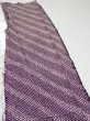 Photo3: 1Z06z40  Japanese Kimono Silk  FABRIC Shibori Dark purple 45.7x9.6 (3)