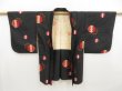 Photo5: 5127T01z420 Vintage Japanese Kimono Silk MEISEN HAORI  Black (5)