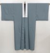 Photo5: 5127T08z480 Vintage Japanese Kimono Synthetic Men's JUBAN Mt.Fuji Blue-Gray (5)