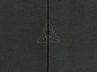 Photo5: 5127T09z630 Vintage Japanese Kimono Silk Men's HAORI Noh-actor Black (5)