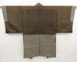 Photo1: 5127T10z600 Vintage Japanese Kimono Silk Men's HAORI  Brown-Gray (1)