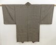 Photo3: 5127T10z600 Vintage Japanese Kimono Silk Men's HAORI  Brown-Gray (3)