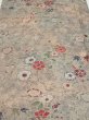 Photo1: 1Z02z50  Japanese Kimono Silk  FABRIC Tsujigahana Gray-Purple 42.5x15.7 (1)