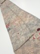 Photo1: 1Z09z50  Japanese Kimono Silk  FABRIC Tsujigahana Gray-Purple 78.0x7.9 (1)
