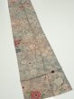 Photo2: 1Z09z50  Japanese Kimono Silk  FABRIC Tsujigahana Gray-Purple 78.0x7.9 (2)