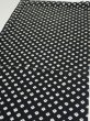 Photo3: 1Y02z60  Japanese Kimono Silk  FABRIC Shibori Black 40.6x14.6 (3)