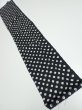 Photo1: 1Y10z  Japanese Kimono Silk  FABRIC Shibori Black (1)